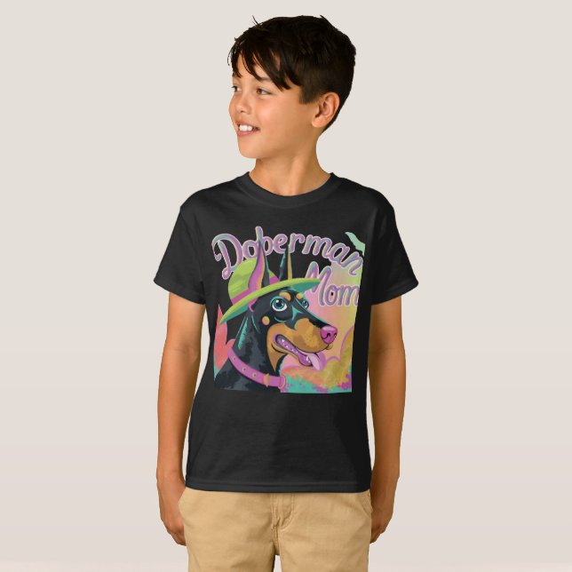 T-shirt Doberman Maman (Devant entier)