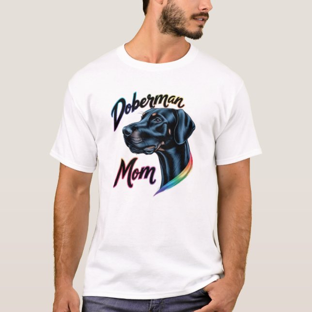 T-shirt Doberman Maman (Devant)