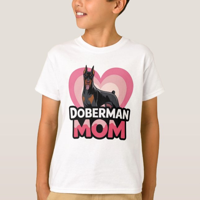 T-shirt Doberman Maman (Devant)