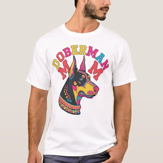 T-shirt Doberman Maman (Devant)