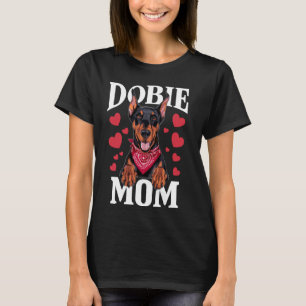 T-shirt Doberman Maman, Dog Dobie Mama