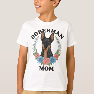 T-shirt Doberman Maman Jamais