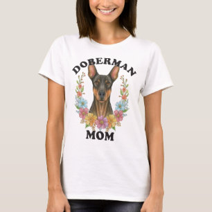 T-shirt Doberman Maman Jamais