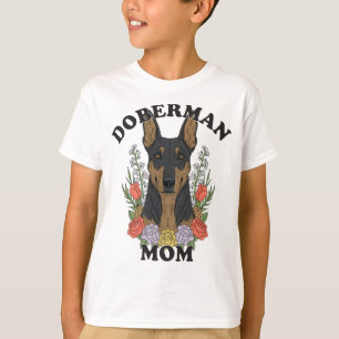 T-shirt Doberman Maman Jamais