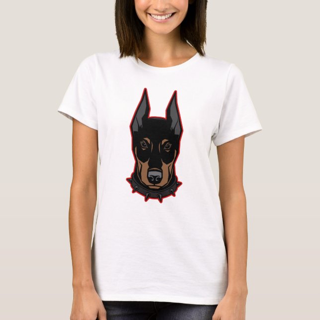 T-shirt Doberman Mascot Unisex Tee (Devant)