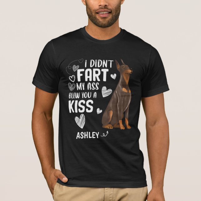 T-shirt Doberman n'a pas péché Kiss Dog (Devant)
