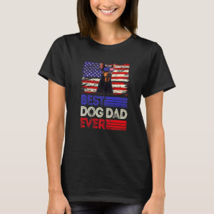 T-shirt Doberman père jamais américain Drapeau Patrioti