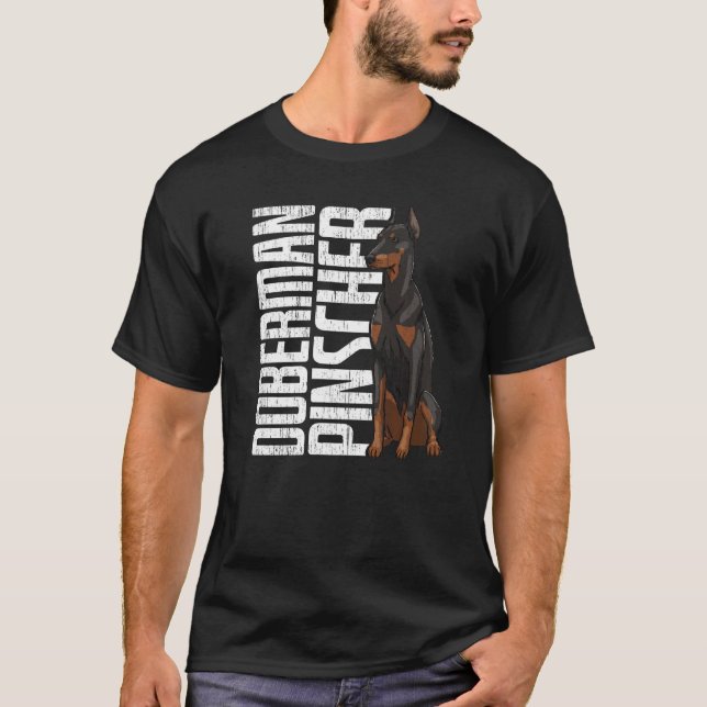 T-shirt Doberman Pincher Funny Women Doggy Doberman Love P (Devant)