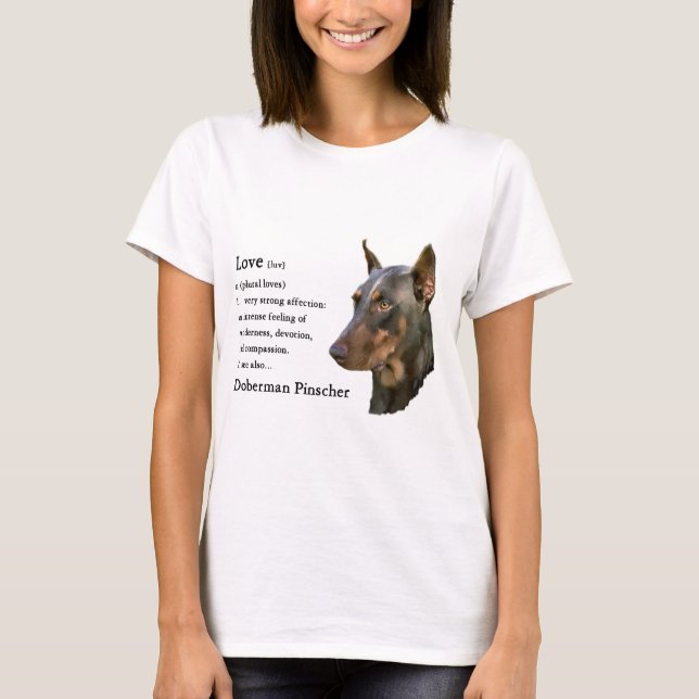 T-shirt Doberman Pinscher Cadeaux (Devant)