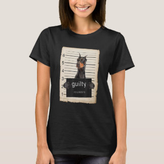 T-shirt Doberman Pinscher Capture d'une tasse de chien