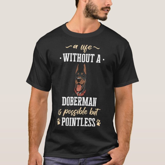 T-shirt Doberman Pinscher Chien (Devant)