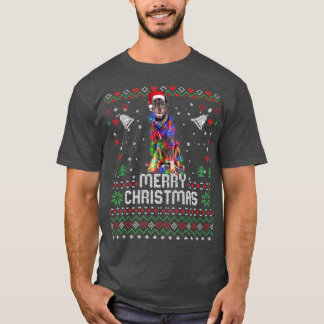 T-shirt Doberman Pinscher Chien de Noël Chien de Noël Chie