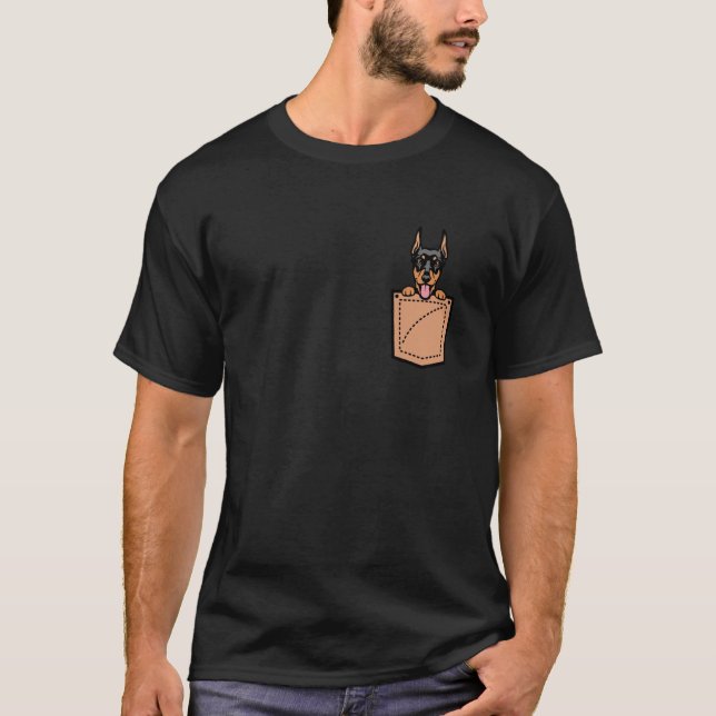 T-shirt Doberman Pinscher Chien de Poche (Devant)