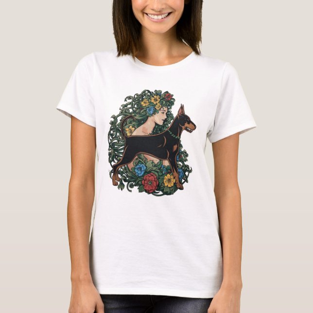 T-shirt Doberman Pinscher Ever Mom (Devant)