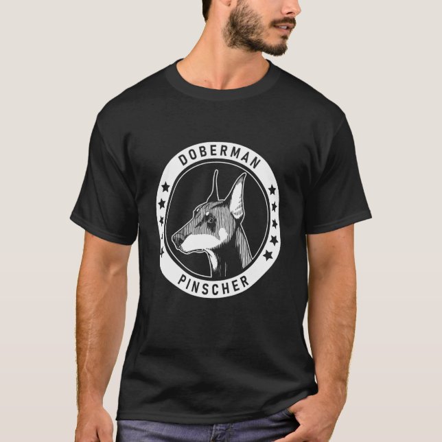 T-shirt Doberman Pinscher Fan (Devant)