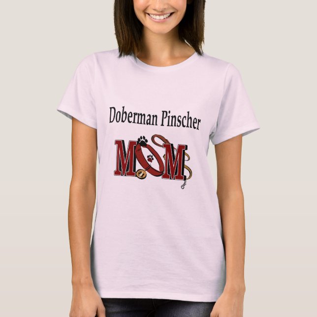 T-shirt Doberman Pinscher Maman Cadeaux (Devant)