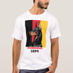 T-shirt Doberman Pinscher Maman Papa 1894