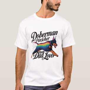 T-shirt Doberman Pinscher Maman Papa Lover