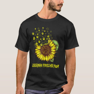 T-shirt Doberman Pinscher Maman Sunflower Chien