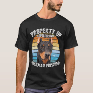 T-shirt Doberman Pinscher Propriétaire Retro Vintage
