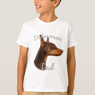T-shirt Doberman Pinscher (rouge) Papa 2
