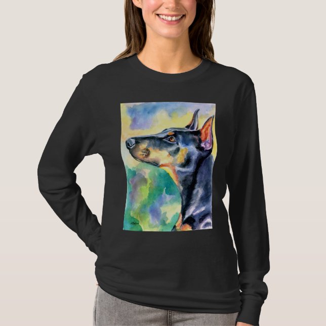 T-shirt Doberman Pinscher T Shirt (Devant)