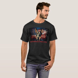 T-shirt Doberman Pinscher USA Maman Papa