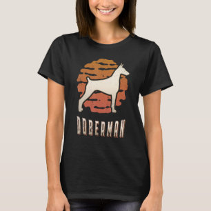T-shirt Doberman Pinscher Vintage Retro Classic Chien couc