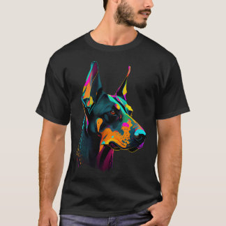 T-shirt Doberman Pop Dobie Doberman Mignon