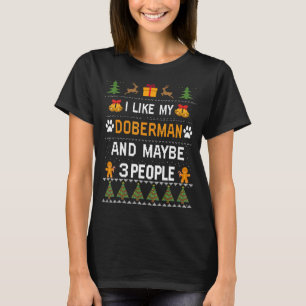 T-shirt Doberman Propriétaire de chien Doxie Vilain Chanda