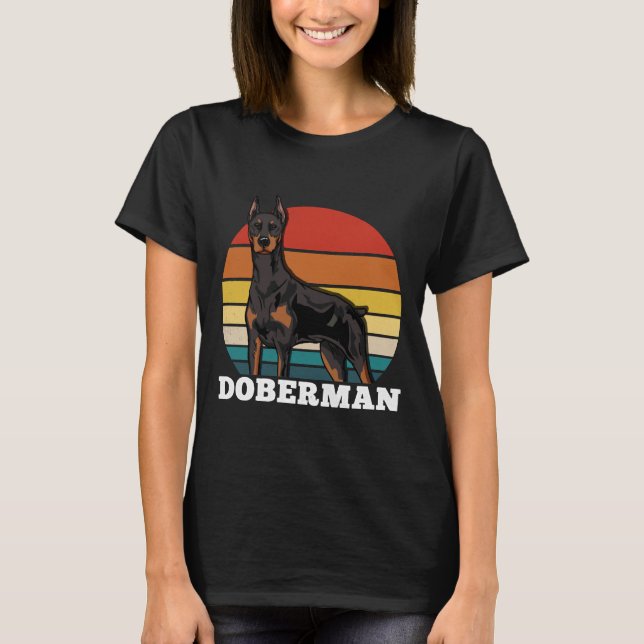 T-shirt Doberman Retro 625 (Devant)