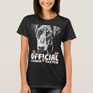 T-shirt Doberman Testeur de Cookies Noël