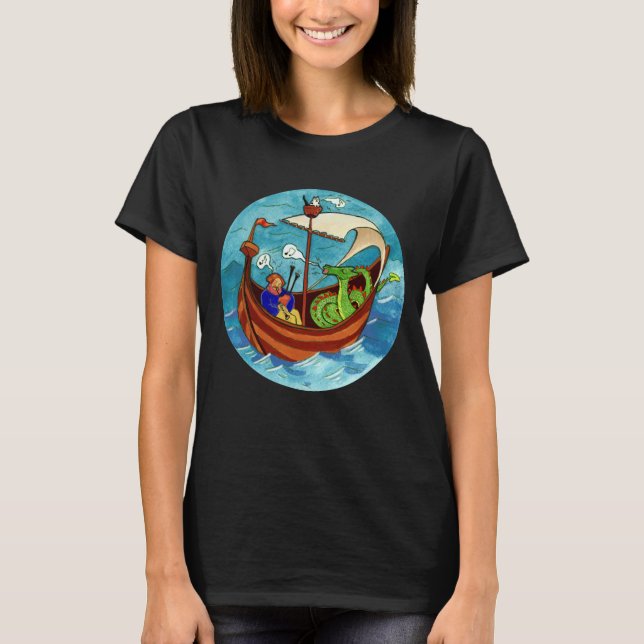T-shirt d'obscurité de bande de bateau de la (Devant)