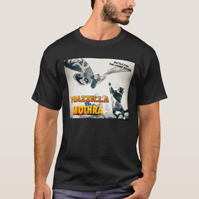 T-shirt d'obscurité de chat de Frazzilla (Devant)