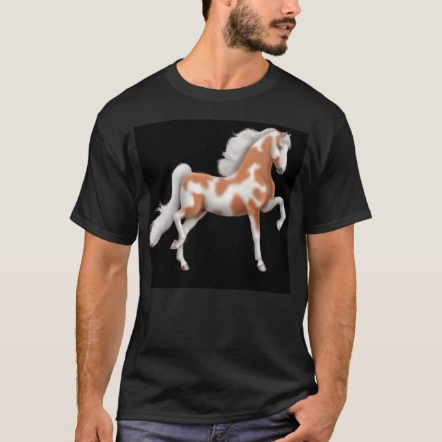 T-shirt d'obscurité de cheval de peinture de (Devant)