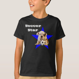 T-shirt d'obscurité de chiot de bouledogue