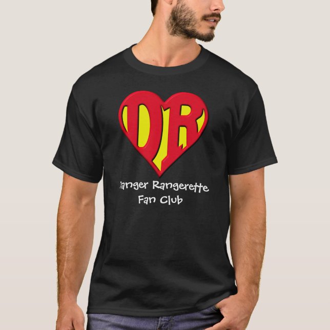 T-shirt d'obscurité de club de fan de Rangerette (Devant)