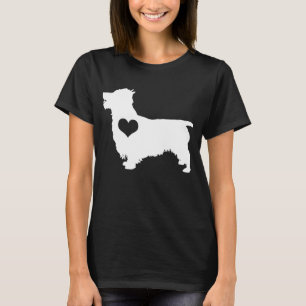T-shirt d'obscurité de coeur de Terrier australien