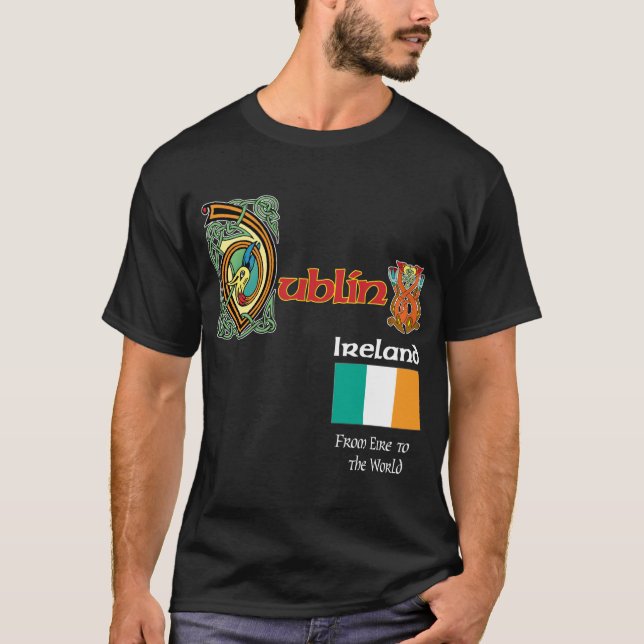 T-shirt d'obscurité de Dublin du comté de (Devant)