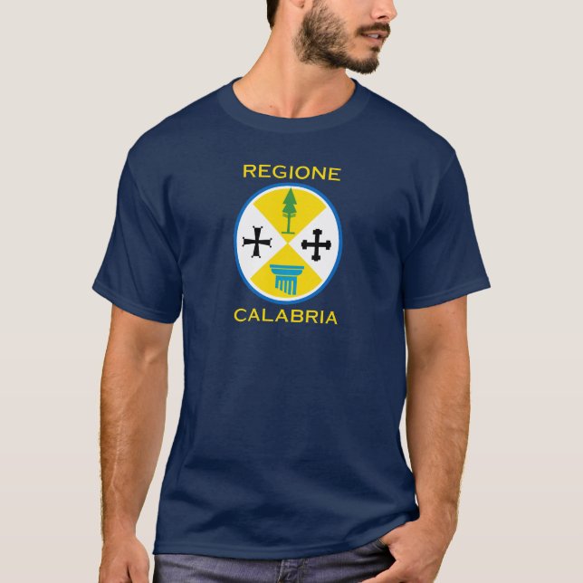 T-shirt d'obscurité de la Calabre (Devant)