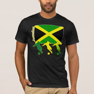 T-shirt d'obscurité de la Jamaïque du football