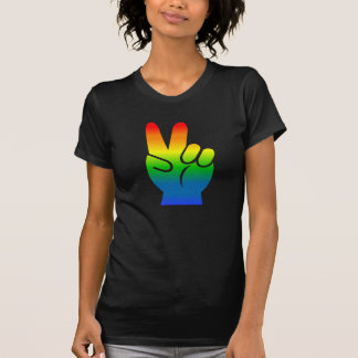 T-shirt d'obscurité de paix de gay pride