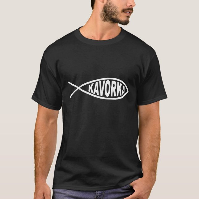 T-shirt d'obscurité de poissons de Kavorka (Devant)