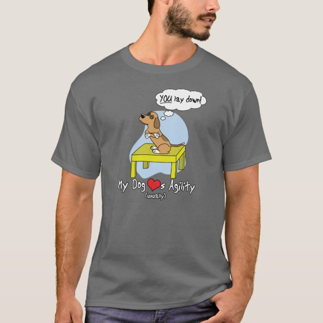 T-shirt d'obscurité d'humour d'agilité de Tableau (Devant)