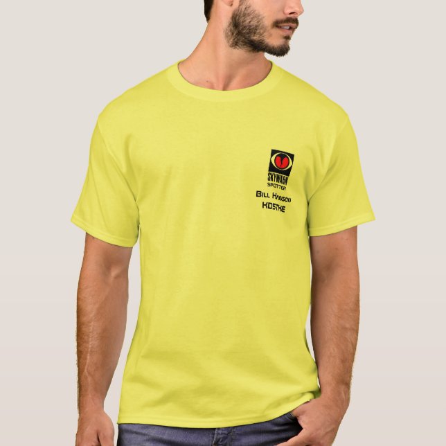 T-shirt d'observateur de Skywarn avec l'appel (Devant)