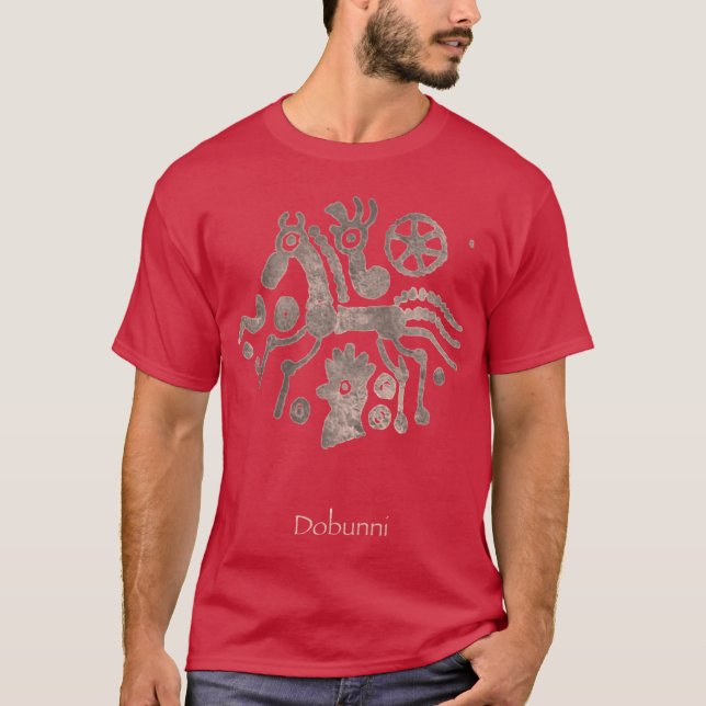 T-shirt Dobunni Iron Age Tribal Emblem Horse Eagle Rooster (Devant)