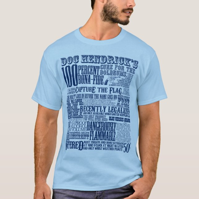 T-shirt Doc. Hendrick (bleu) (Devant)