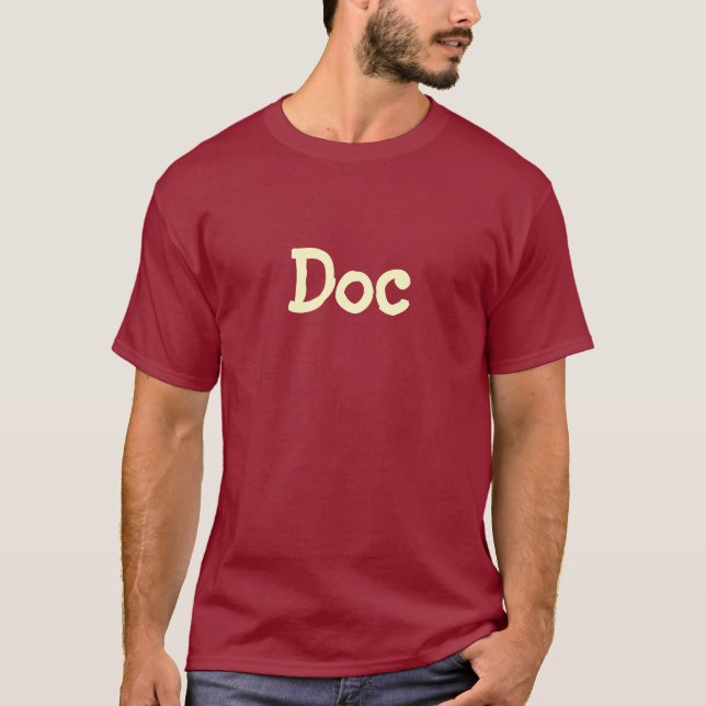 T-shirt "Doc" (Maroon) (Devant)