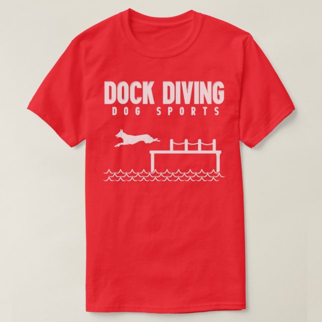 T-shirt Dock Diving Chien Sport 3 (Design devant)
