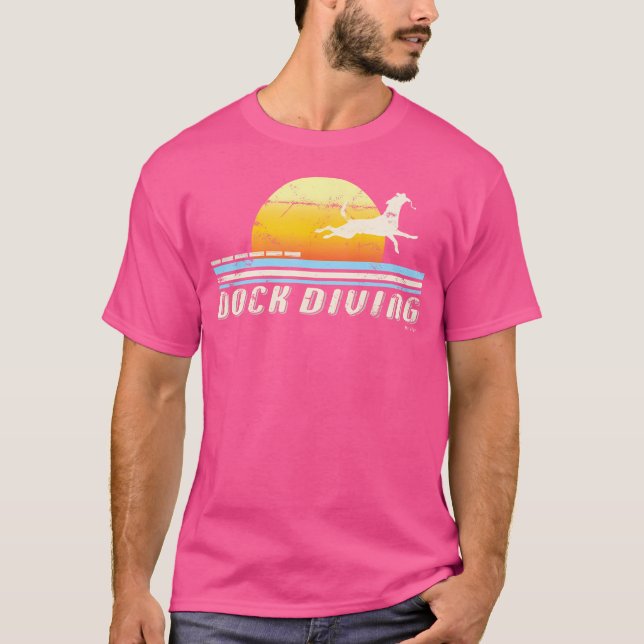 T-shirt Dock Diving Dock Jumping Chien Plongée (Devant)